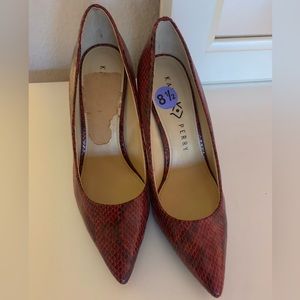 KATTY PERRY SNAKESKIN WOMEN’S HEELS